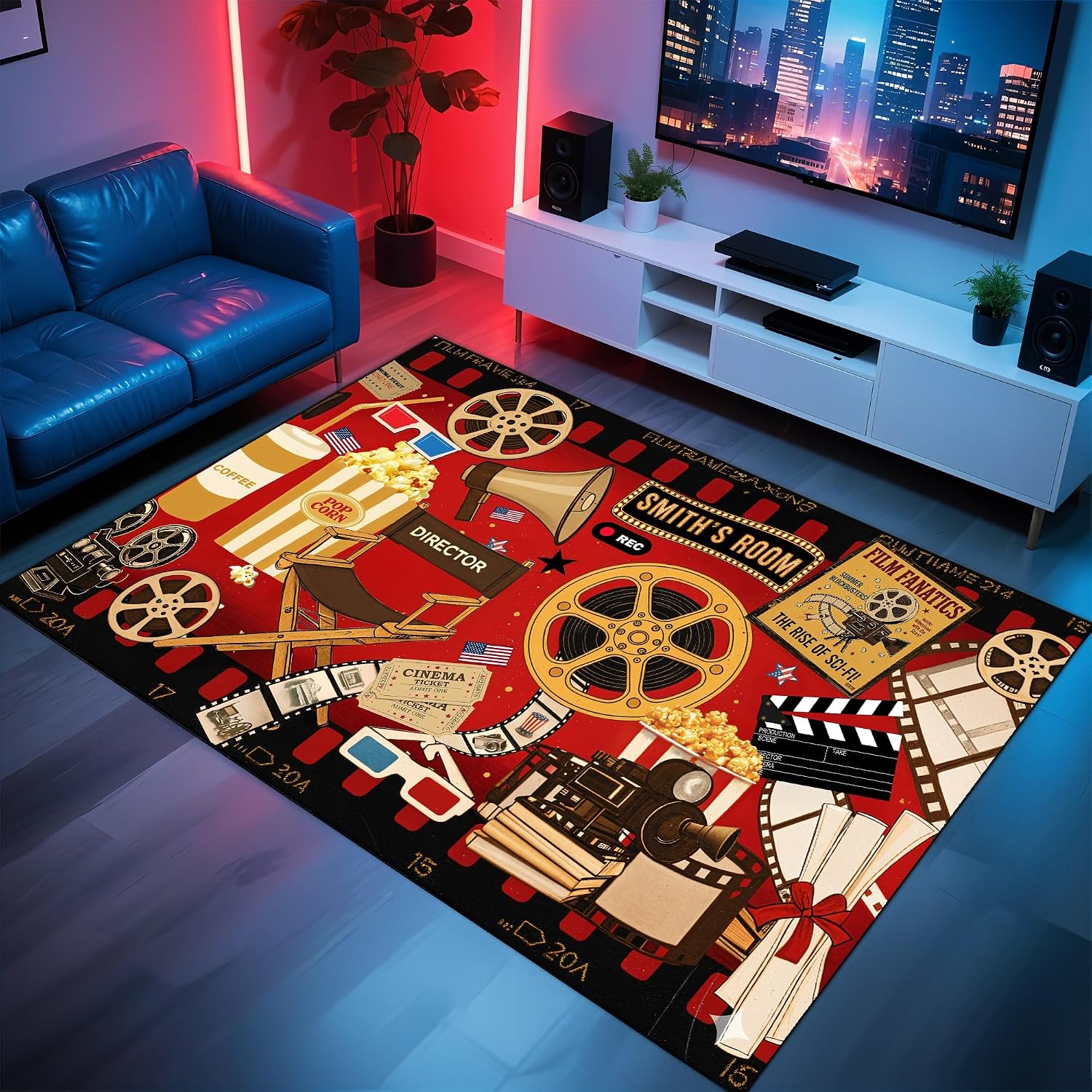 Home Cinema Flooring - Dywan z motywem kinowym z możliwością
