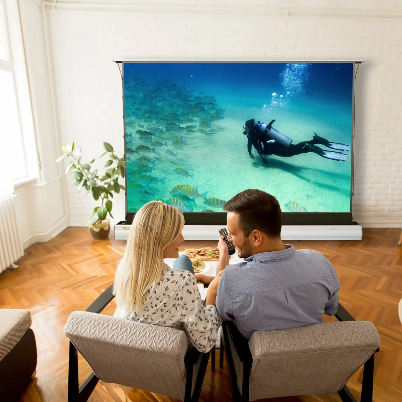 Home Cinema Flooring - Ekran projekcyjny MIGO, super luksusowy, podnoszony