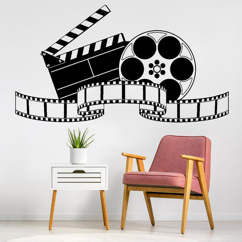 Home Cinema Flooring - Filmowanie winylowa naklejka na ścianę artystyczne