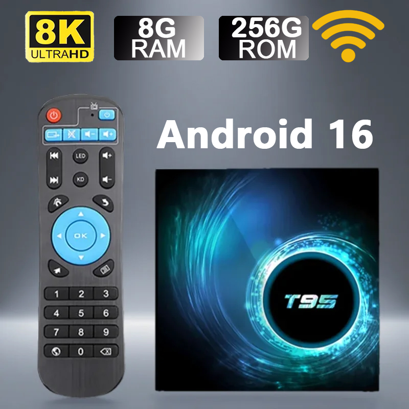 Home Cinema Google - Smart TV Box T95 Android 16