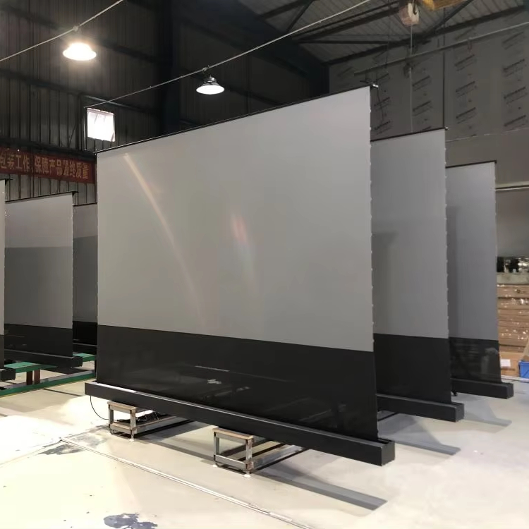 Home Cinema Flooring - Elektryczny ekran projekcyjny 92-calowy, wysuwany, format
