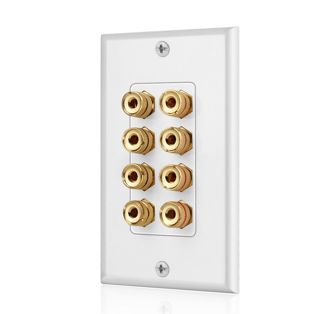 Audio Home Cinema - Płyta ścienna głośnikowa A68Z 8 gniazd,