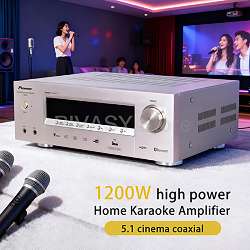 Home Cinema Unit - Wzmacniacz 1200W Bluetooth SNR85dB Wzmacniacz Dźwięku