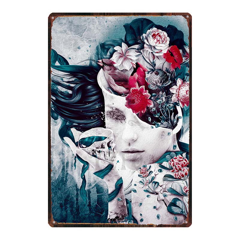 【YZFQ 】 Sugar Skull Plaque Met – Home Cinema Restaurant recenzja i cena