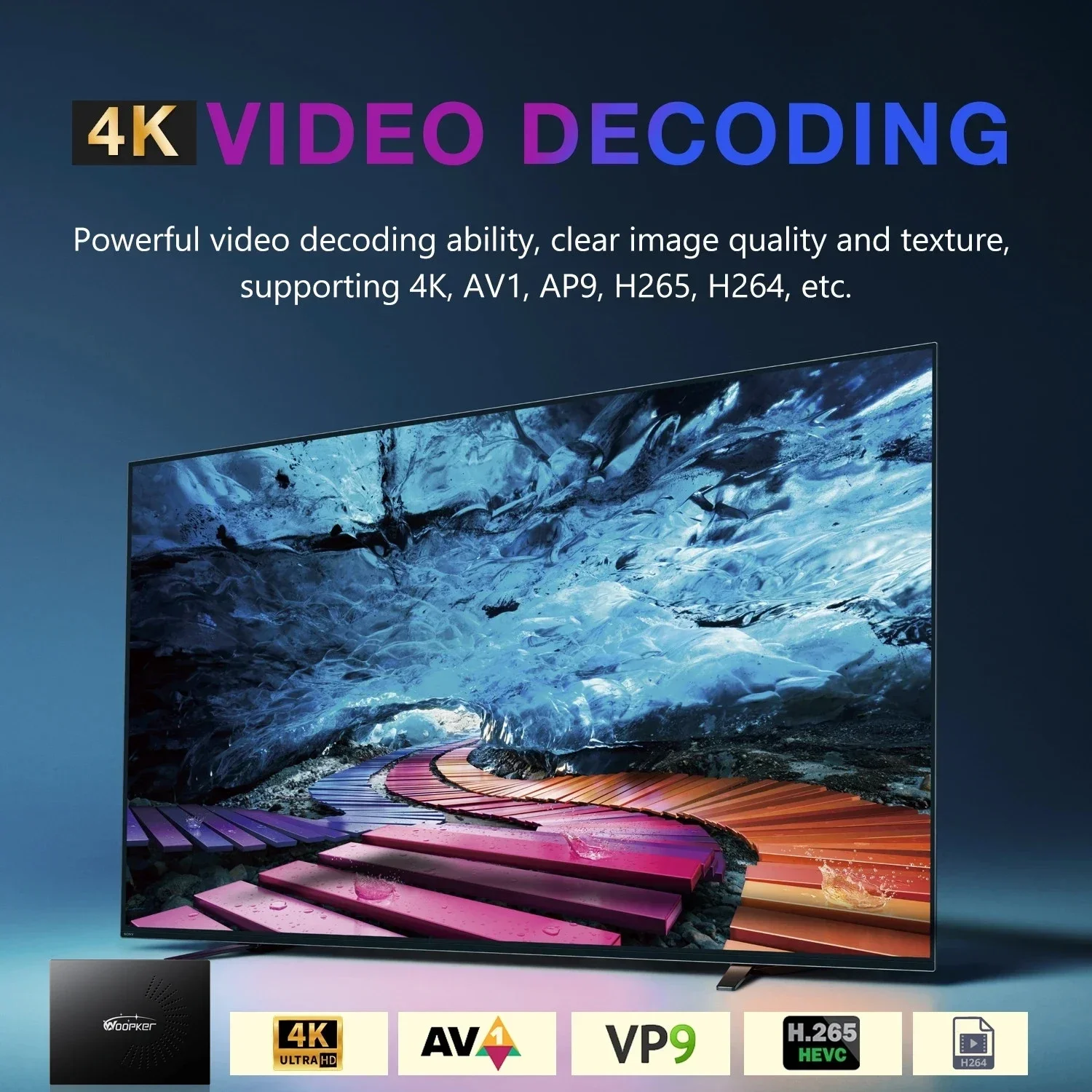 Woopker KW2 Android 14 TV Box  – Home Cinema Google recenzja i cena