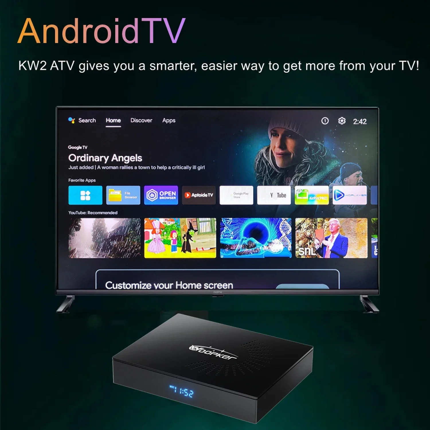 Woopker KW2 Android 14 TV Box  – Home Cinema Google recenzja i cena