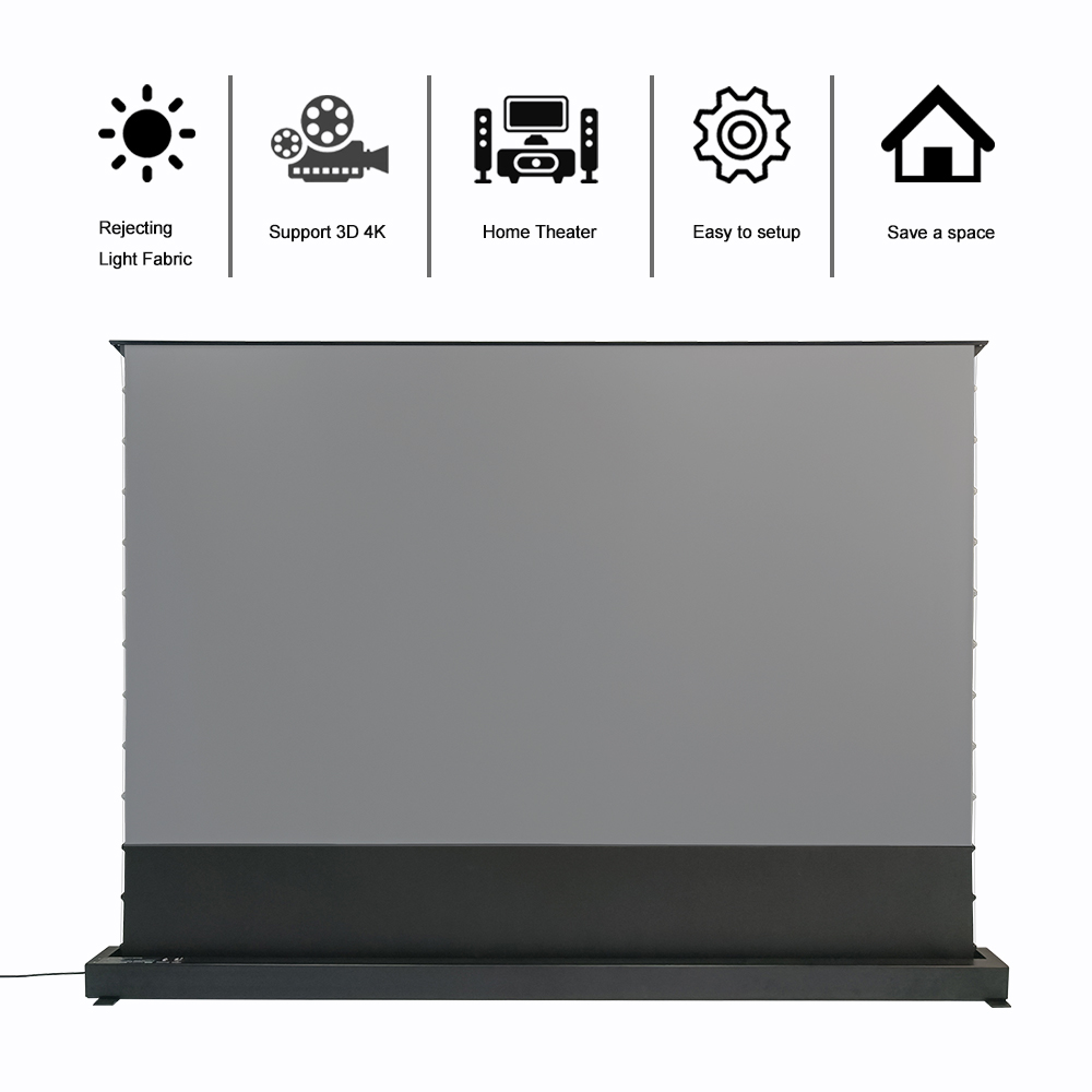 Elektryczny ekran projekcyjny  – Home Cinema Flooring recenzja i cena