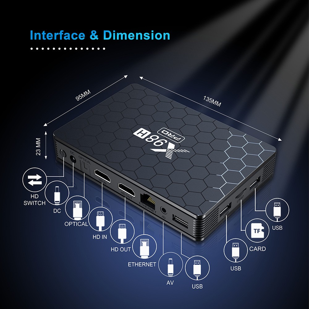 X98H Pro Smart TV Box 6K 2.4&5 – Home Cinema Google recenzja i cena