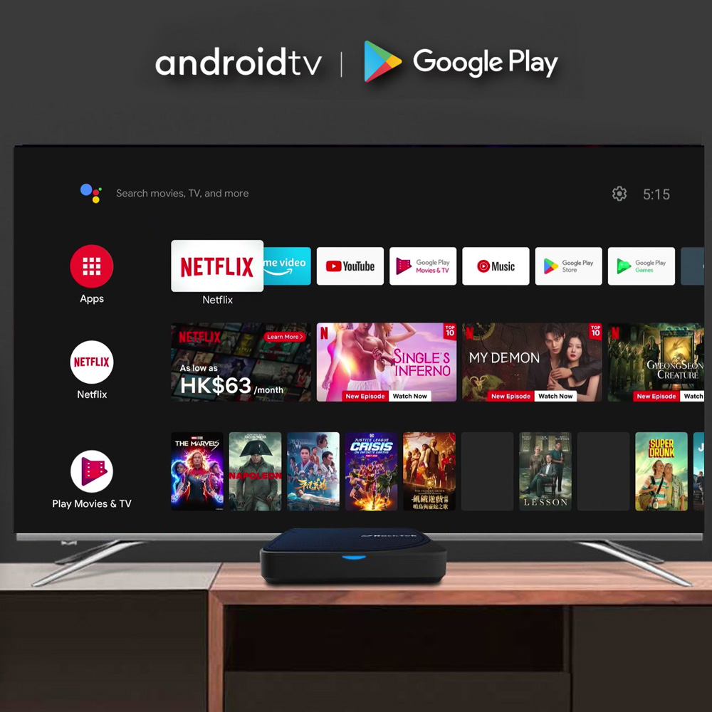 RockTek G2 4K AndroidTV 14 Str – Home Cinema Google recenzja i cena