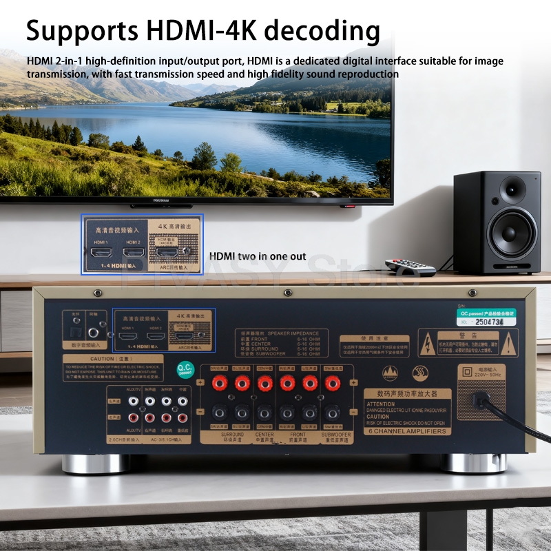 Wzmacniacz 1200W Bluetooth SNR – Home Cinema Unit recenzja i cena